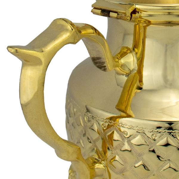 Marokkanische Teekanne "Deluxe 8" Gold 1,7 l