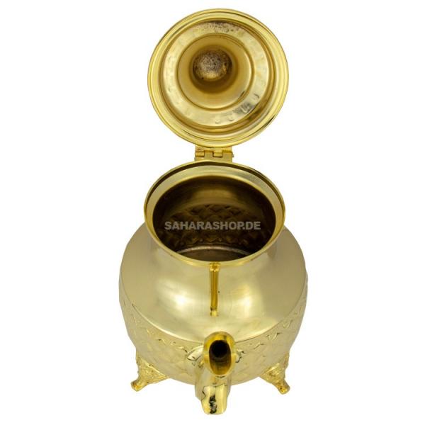 Marokkanische Teekanne "Deluxe 8" Gold 1,7 l